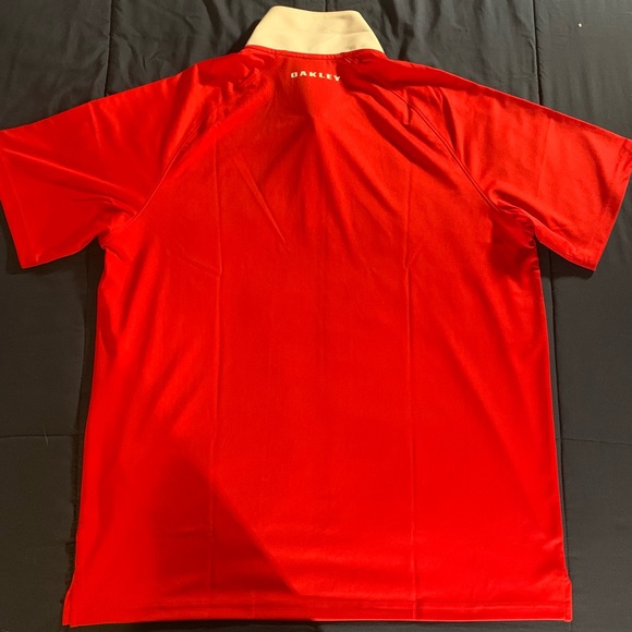 SOLD New W/ Tags Oakley Elemental Red Golf Polo - Picture 2 of 7